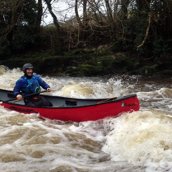 Canoeing through Rapid