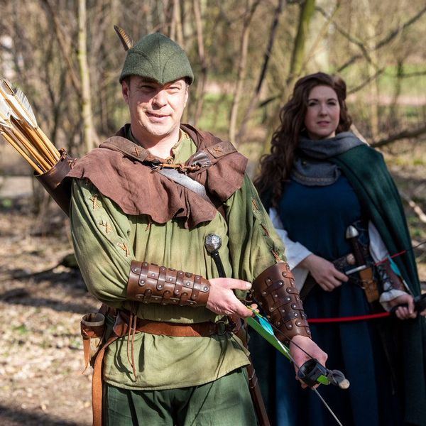 Robin and Marian with soft archery bows.jpg